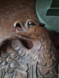 Antiek bewerkte houten adelaar ornament