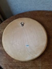 Ronde brocante goudkleurige spiegel