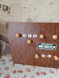 Houten scorebord biljart