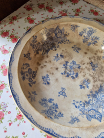 Beboterde schaal frans gien fleurs&papillon