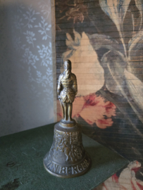 Antiek bronzen tafelbel ridder