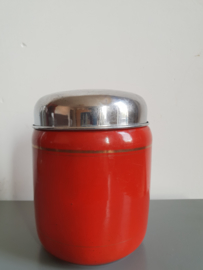 Rood emaille cacao bus