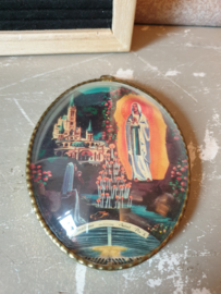 Oud bolglas lijstje religie basilique souvenir