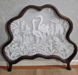 Antiek houten raamhor kraanvogel nr1