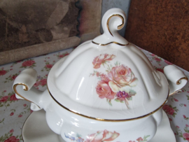 Brocante oude sausterrine rozen