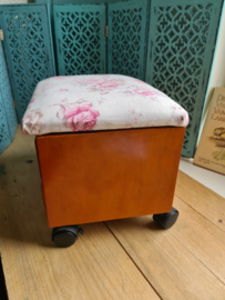 Brocante naaidoos rozen stof