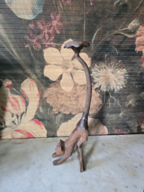 Gietijzeren waxinelicht houder kat