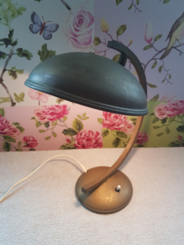 Antieke koperkleurige bureaulamp tafellamp