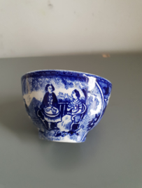 Brandewijn kommetje teadrinker blauw societe ceramique maestricht
