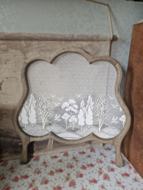 Antiek houten raamhor landschap nr48
