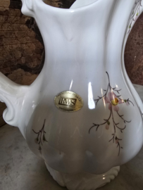 Brocante lampetstel roze bloemetjes