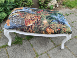 Brocante voetenbank footstool bosdieren