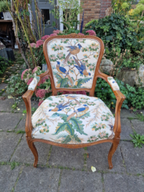 Oud dames stoeltje paradijsvogel