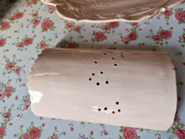 Art nouveau zachtroze aspergeschaal