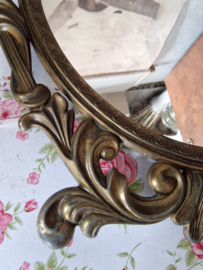 Antiek barok koperen spiegel