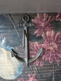 Messing anker wand hanger voor scheepsbel