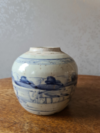 Oude grote chinese gemberpot