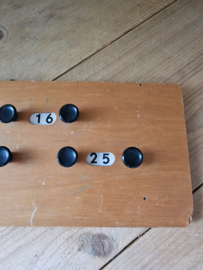 Houten scorebord biljart