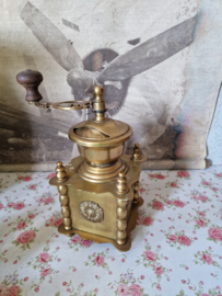 Antiek messing koffiemolen