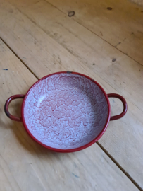 Rood emaille schaaltje