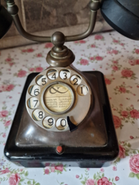 Antiek koperen telefoon