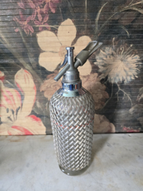 Oude glazen spuitfles sodafles sparklets