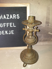 Antiek koperen scheepskandelaar nr3