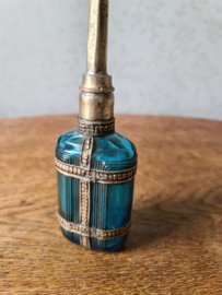 Blauw glazen parfumfles marrokaans