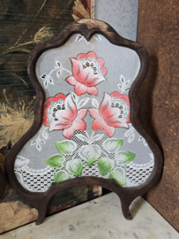 Set antiek houten raamhorren nr49