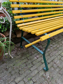 Oude parkbank tuinbank