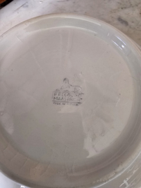 Diepe ronde schaal petrus regout creme