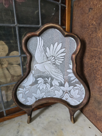 Oude houten raamhor duifjes nr53