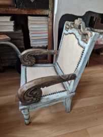 Brocante houten stoeltje