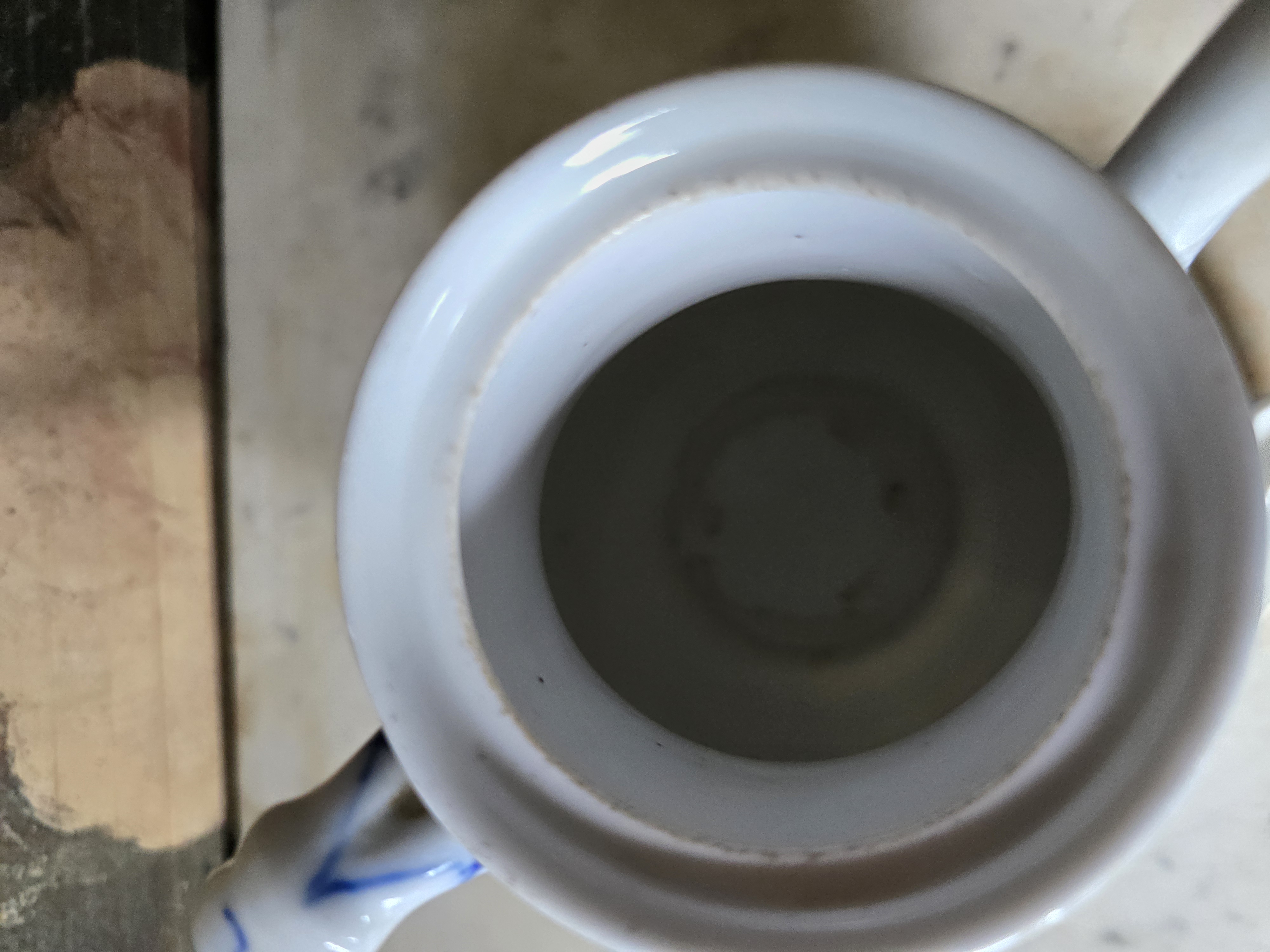 Antiek porseleinen koffiepot