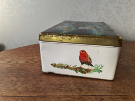 Oud Belgisch blik vogeltjes