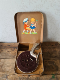 Antiek blikken kindergrammofoon