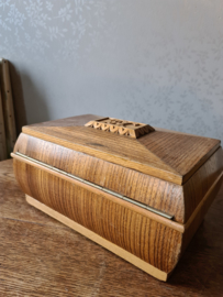 Oude houten doos kist