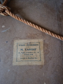 Antieke franse foto in houten lijst