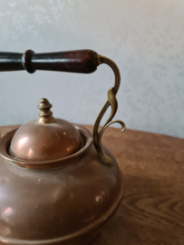 Antiek koperen art deco keteltje