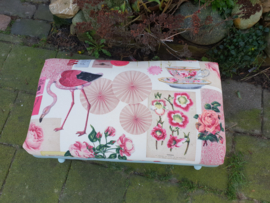 Voetenbank footstool flamingo