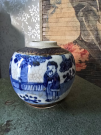 Antiek chinese gemberpot nanking