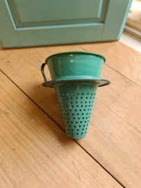 Mintgroen emaille koffiefilter
