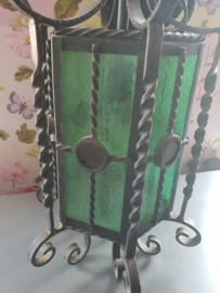 Zware smeedijzeren hanglamp lamp lantaarn