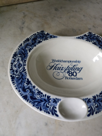 Delfts blauw scheerbekken scheerkom
