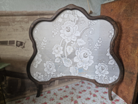 Set antiek houten raamhorren bloemen nr47