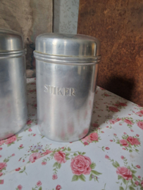 Aluminium koffie thee suiker bussen