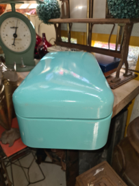 Mintgroen emaille broodtrommel