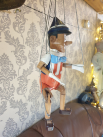 Houten marionet pinokkio pop
