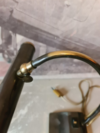 Oude koperen bureaulamp
