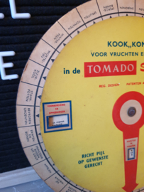 Vintage jaren 60 kook kompas tomado snelkookpan